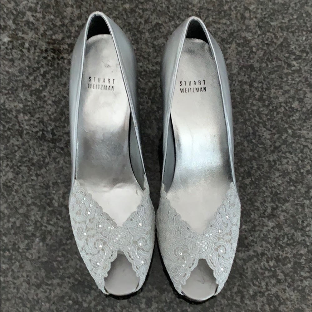 Stuart Weitzman gorgeous peep toe .
